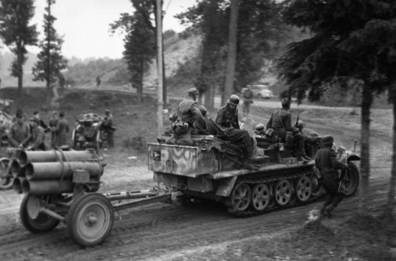 German multi-part missile launcher