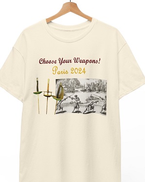 Historical and Olympic Fencing T-Shirt 2024